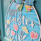 Egg Shaped Floral Door Hanger