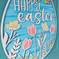 Egg Shaped Floral Door Hanger