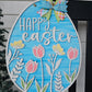 Egg Shaped Floral Door Hanger