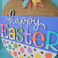 Happy Easter Rainbow Eggs Door Hanger