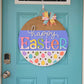 Happy Easter Rainbow Eggs Door Hanger