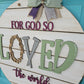 For God So Loved the World Door Hanger