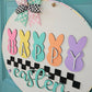 Easter Checkered Door Hanger