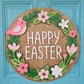 Easter Floral Wreath Door Hanger