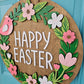 Easter Floral Wreath Door Hanger