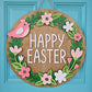 Easter Floral Wreath Door Hanger