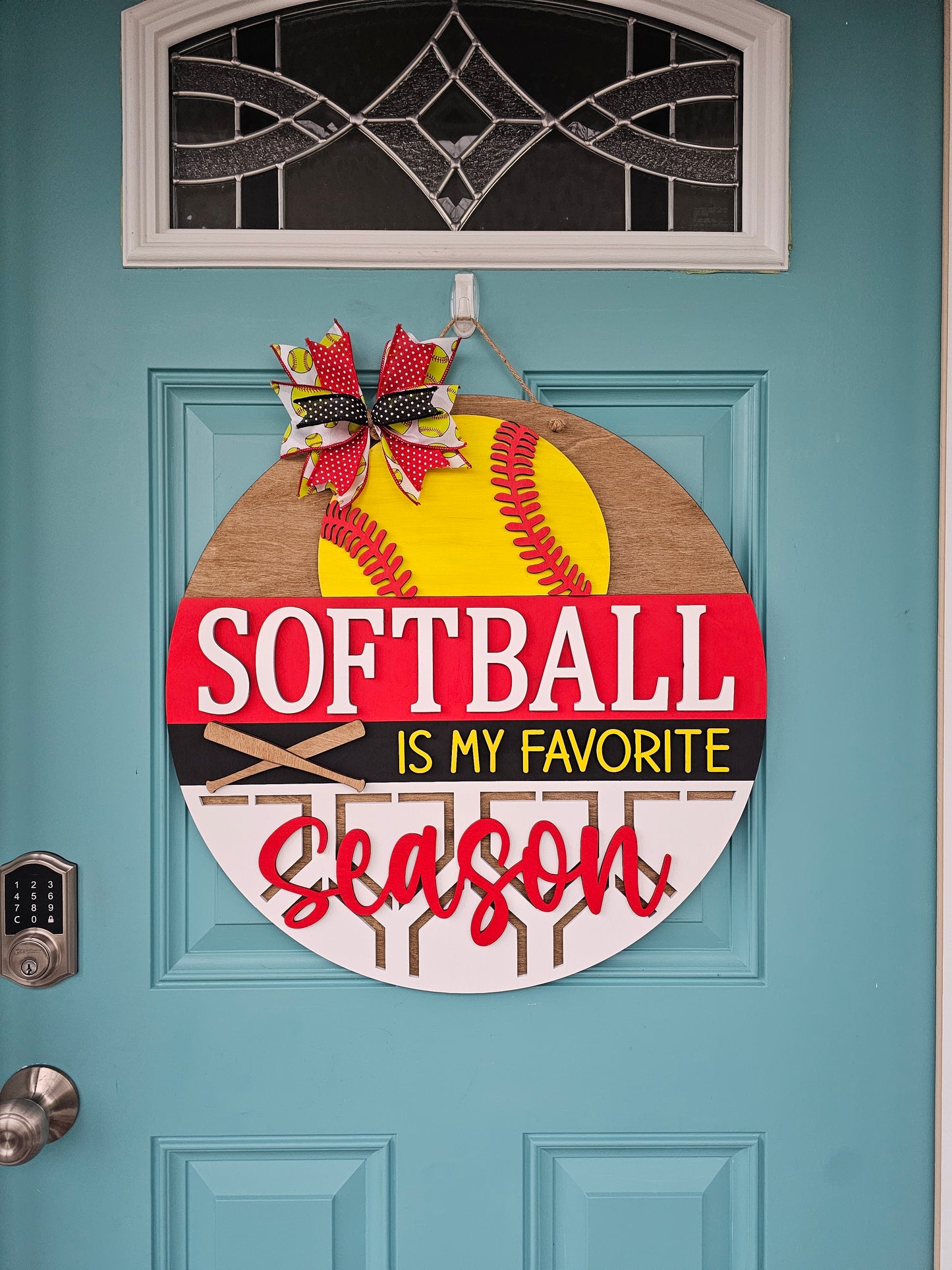 Softball is My Favorite Season Door Hanger