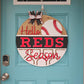 Hello Reds Season Door Hanger