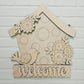 Birdhouse Shaped Door Hanger