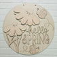 Hello Spring Bee Flower Door Hanger