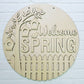 Welcome Spring Birdhouse Door Hanger