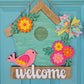 Birdhouse Shaped Door Hanger