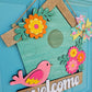 Birdhouse Shaped Door Hanger