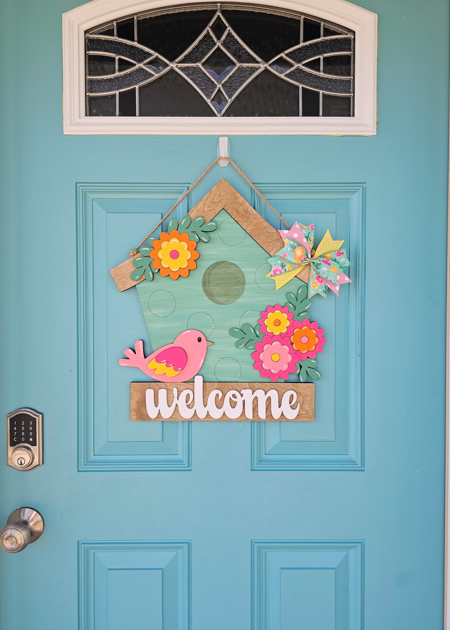 Birdhouse Shaped Door Hanger