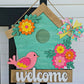 Birdhouse Shaped Door Hanger