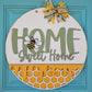 Home Sweet Home Honeycomb Bee Door Hanger