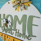 Home Sweet Home Honeycomb Bee Door Hanger