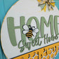 Home Sweet Home Honeycomb Bee Door Hanger