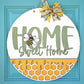 Home Sweet Home Honeycomb Bee Door Hanger