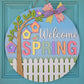 Welcome Spring Birdhouse Door Hanger