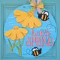 Hello Spring Bee Flower Door Hanger