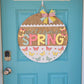 Welcome Spring Butterfly Door Hanger