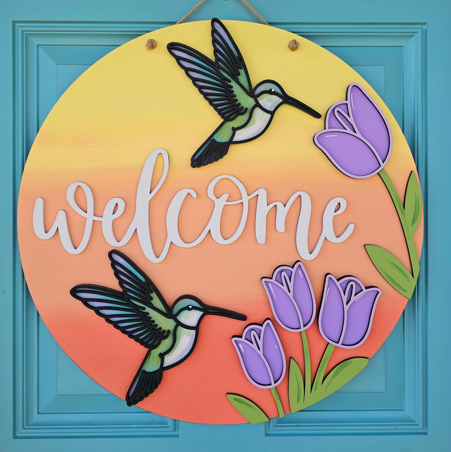Hummingbird Door Hanger