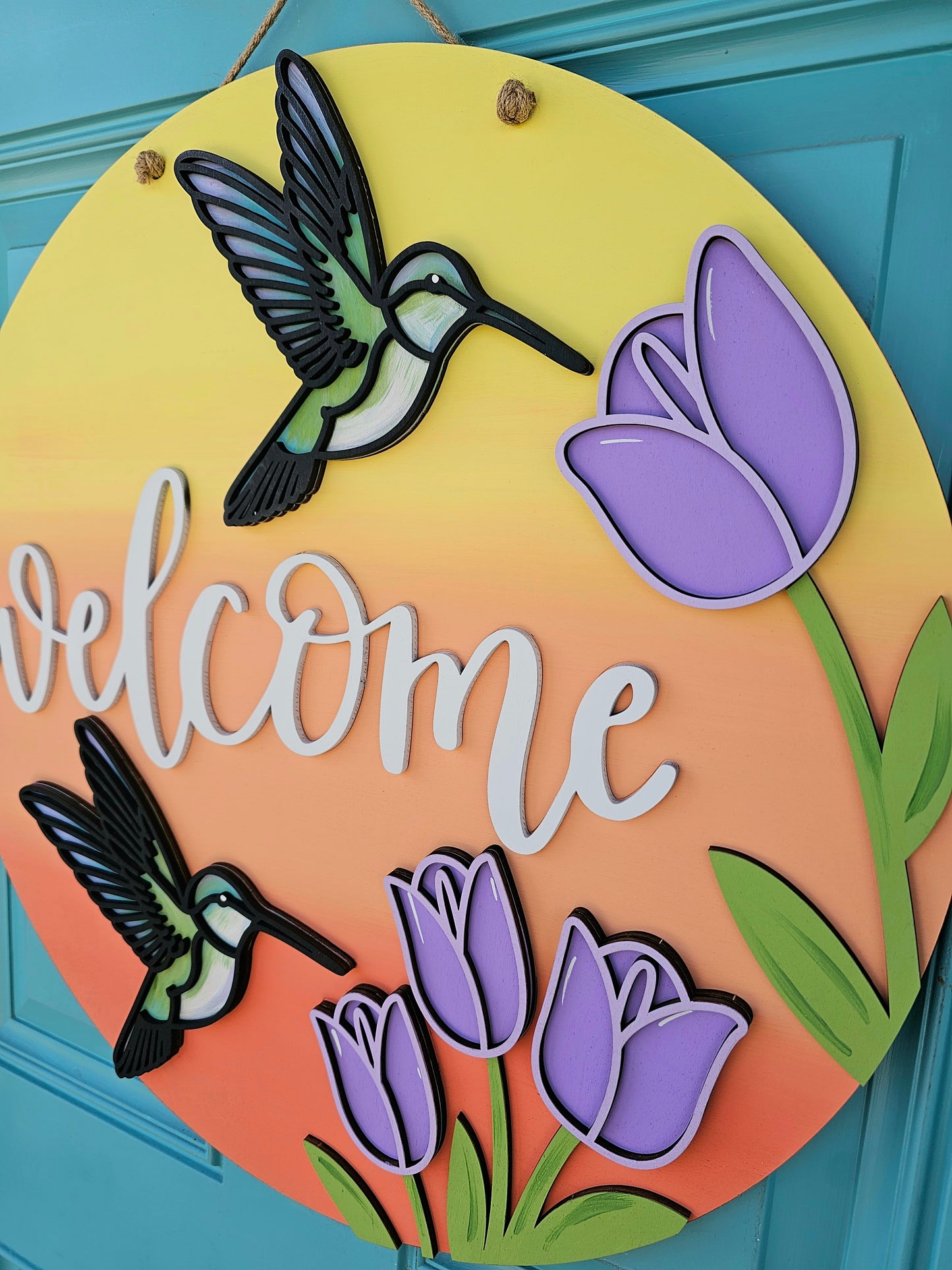 Hummingbird Door Hanger