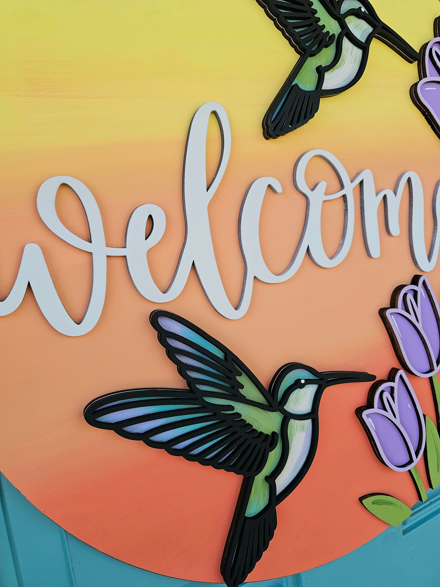 Hummingbird Door Hanger
