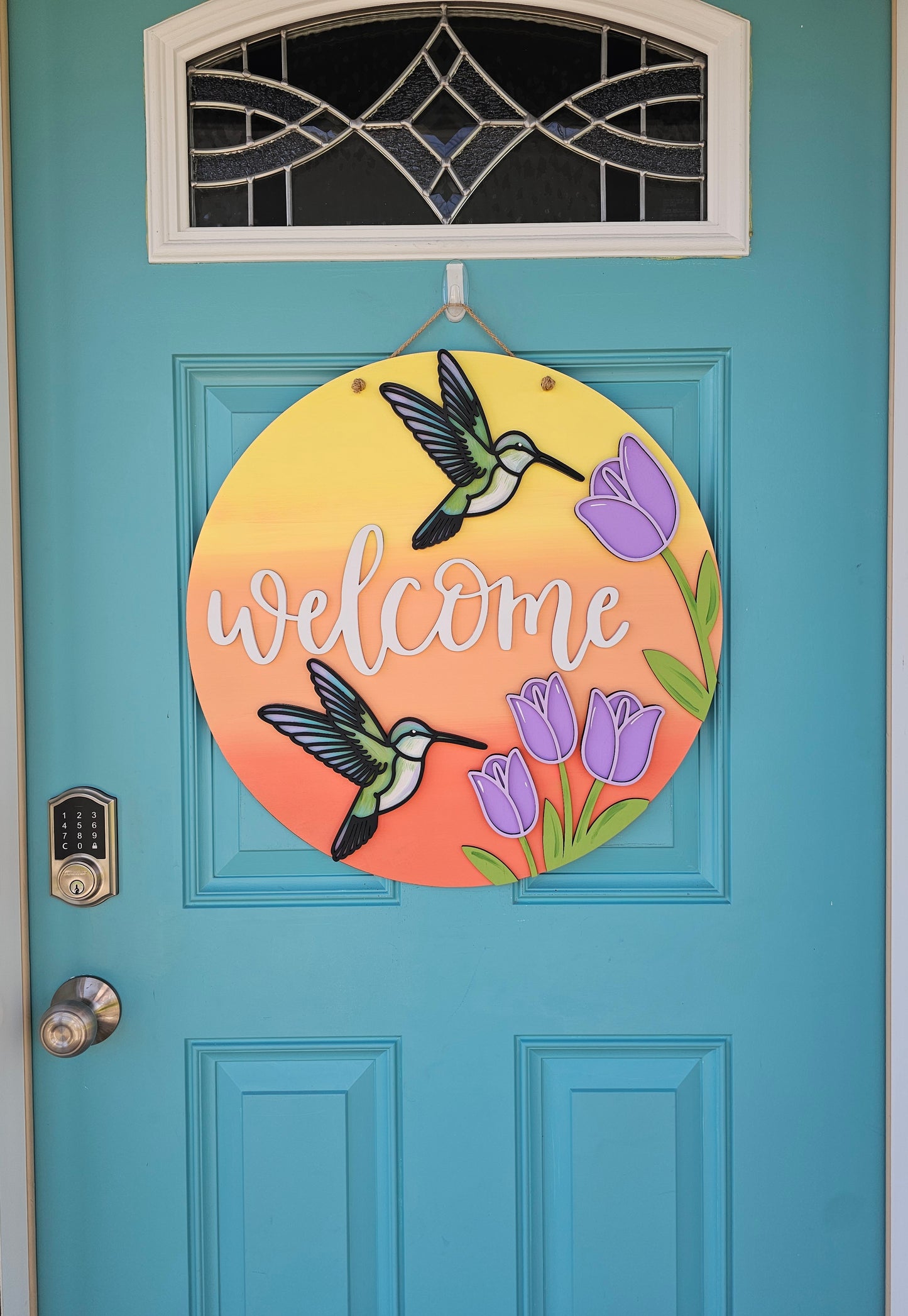 Hummingbird Door Hanger