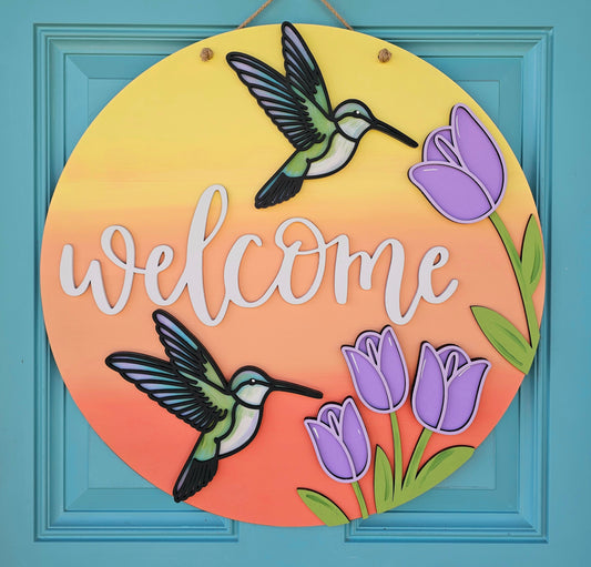 Hummingbird Door Hanger