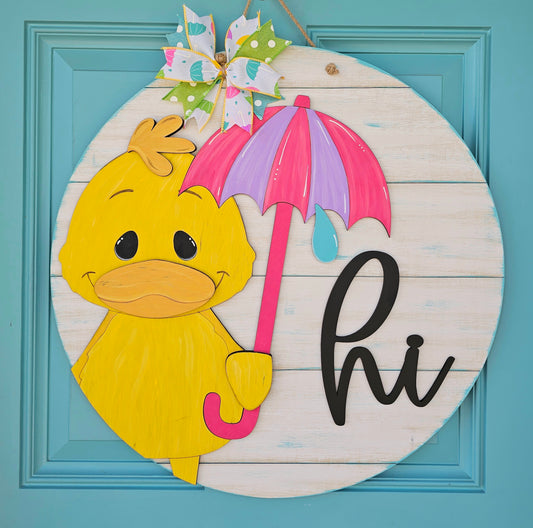 Spring Duck Door Hanger