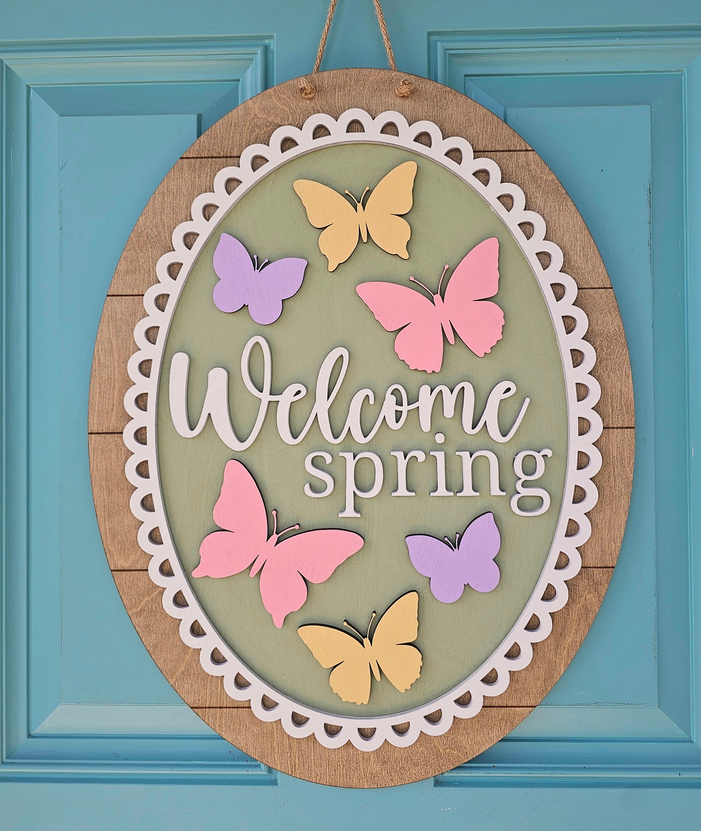 Butterfly Oval Door Hanger