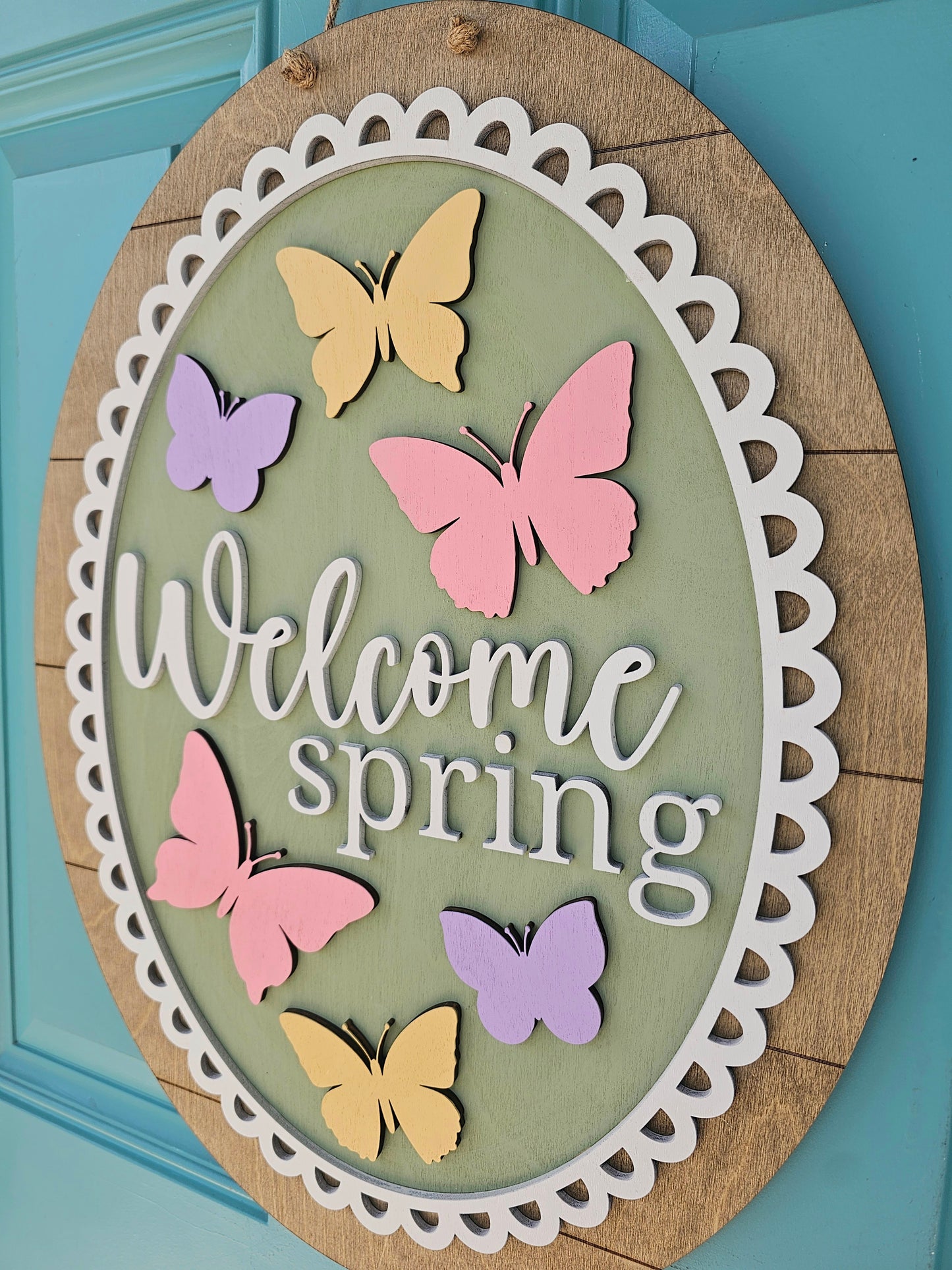 Butterfly Oval Door Hanger