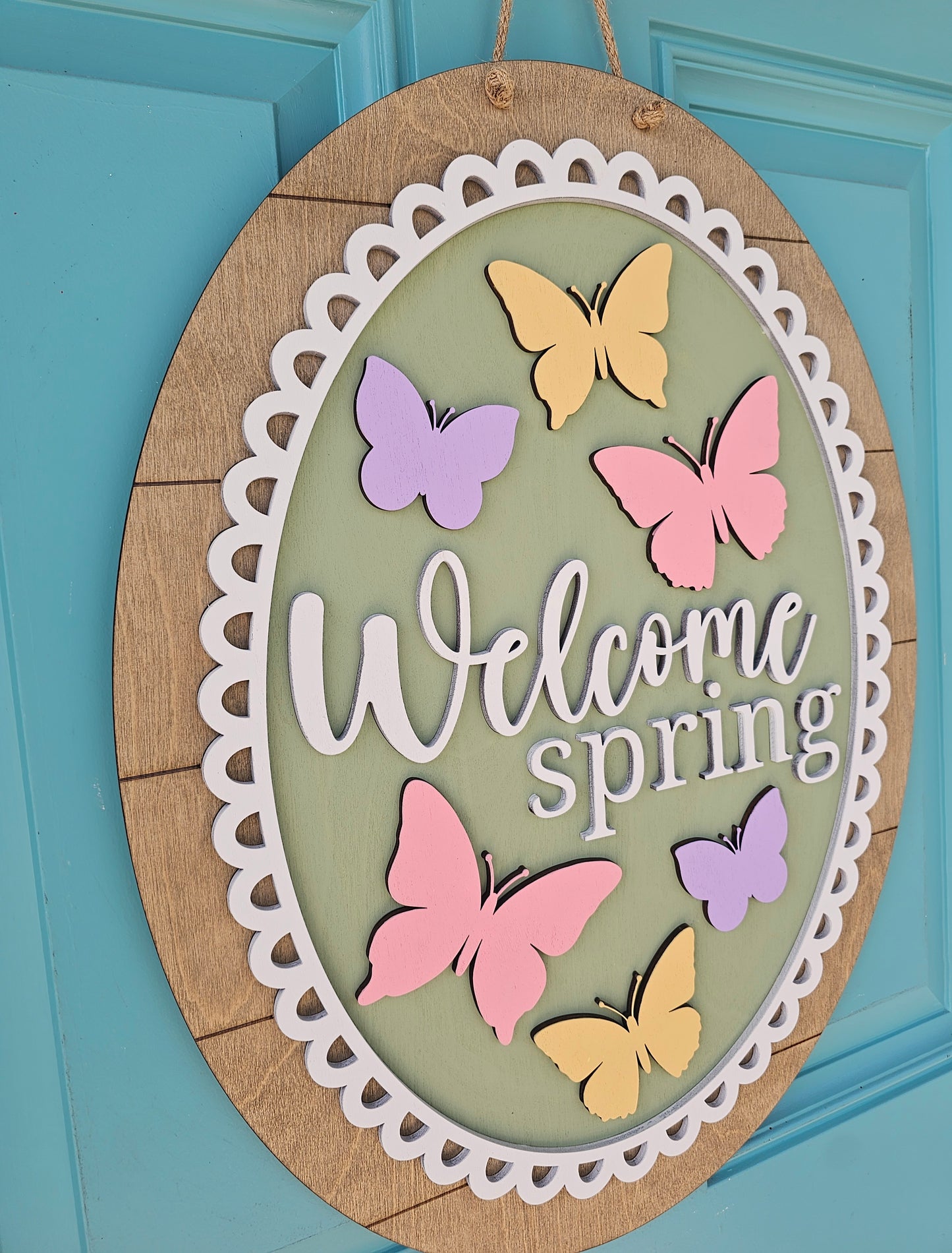 Butterfly Oval Door Hanger