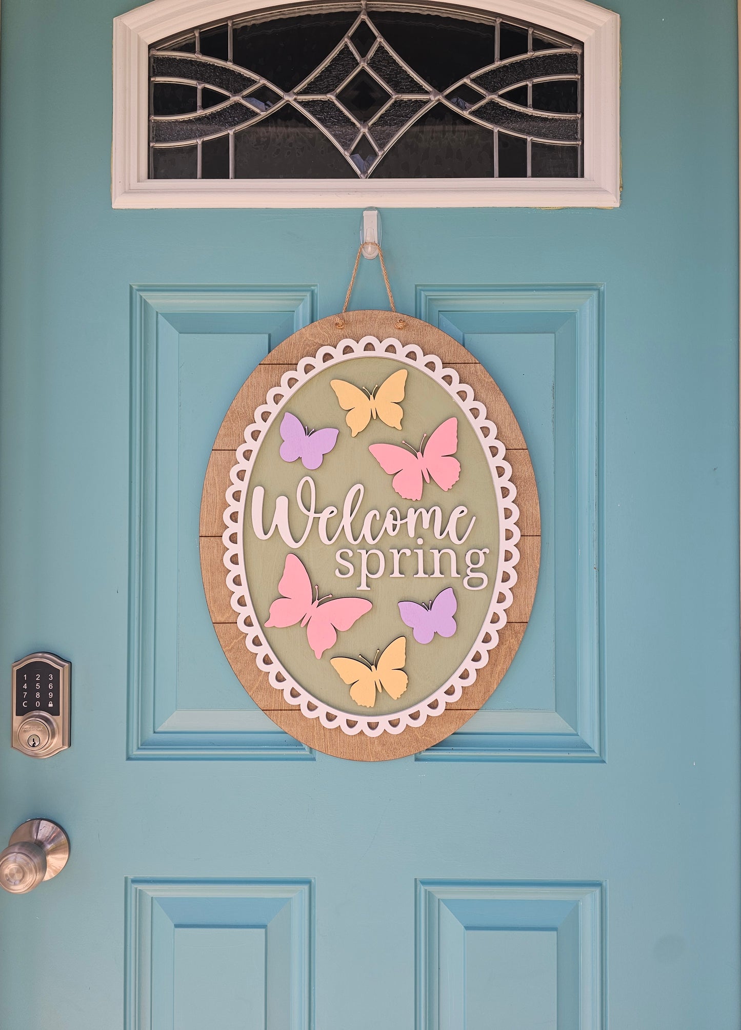 Butterfly Oval Door Hanger