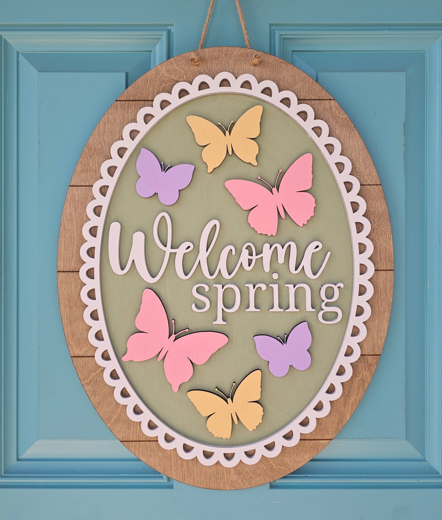 Butterfly Oval Door Hanger