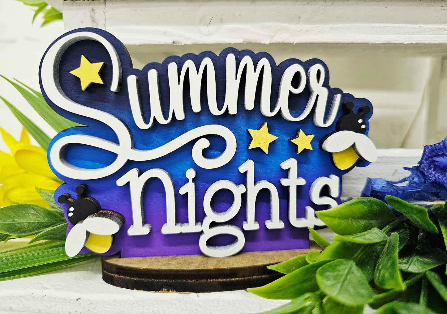 Summer Fireflies Tiered Tray Set