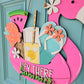 Summer Flamingo Floaty Door Hanger