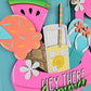 Summer Flamingo Floaty Door Hanger