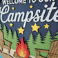 Welcome to our Campsite Fire Door Hanger