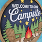 Welcome to our Campsite Fire Door Hanger