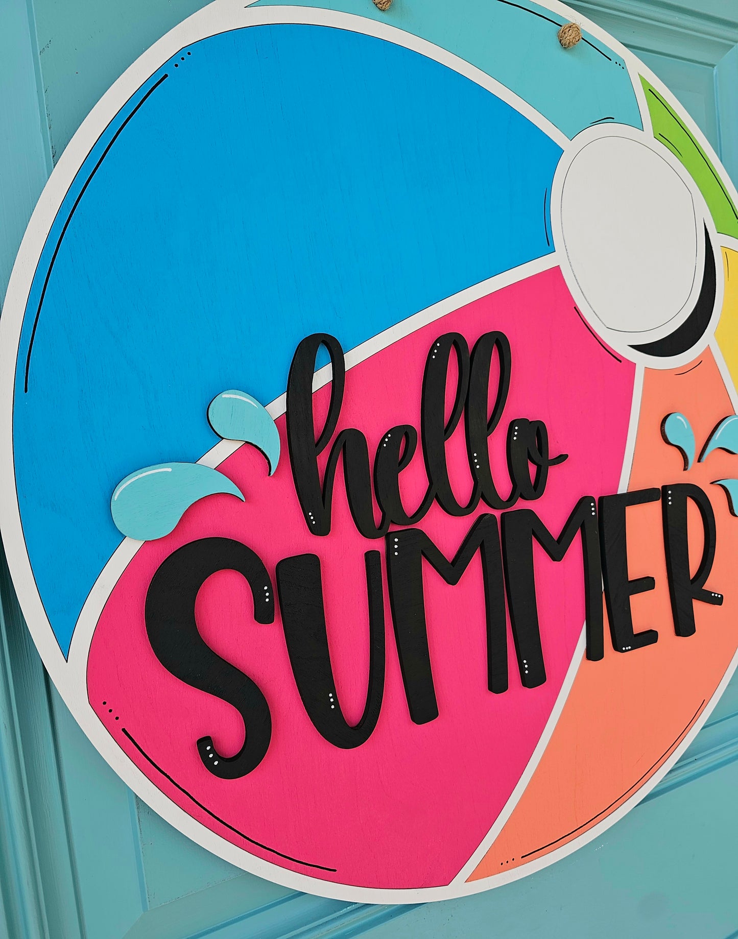 Summer Beachball Door Hanger