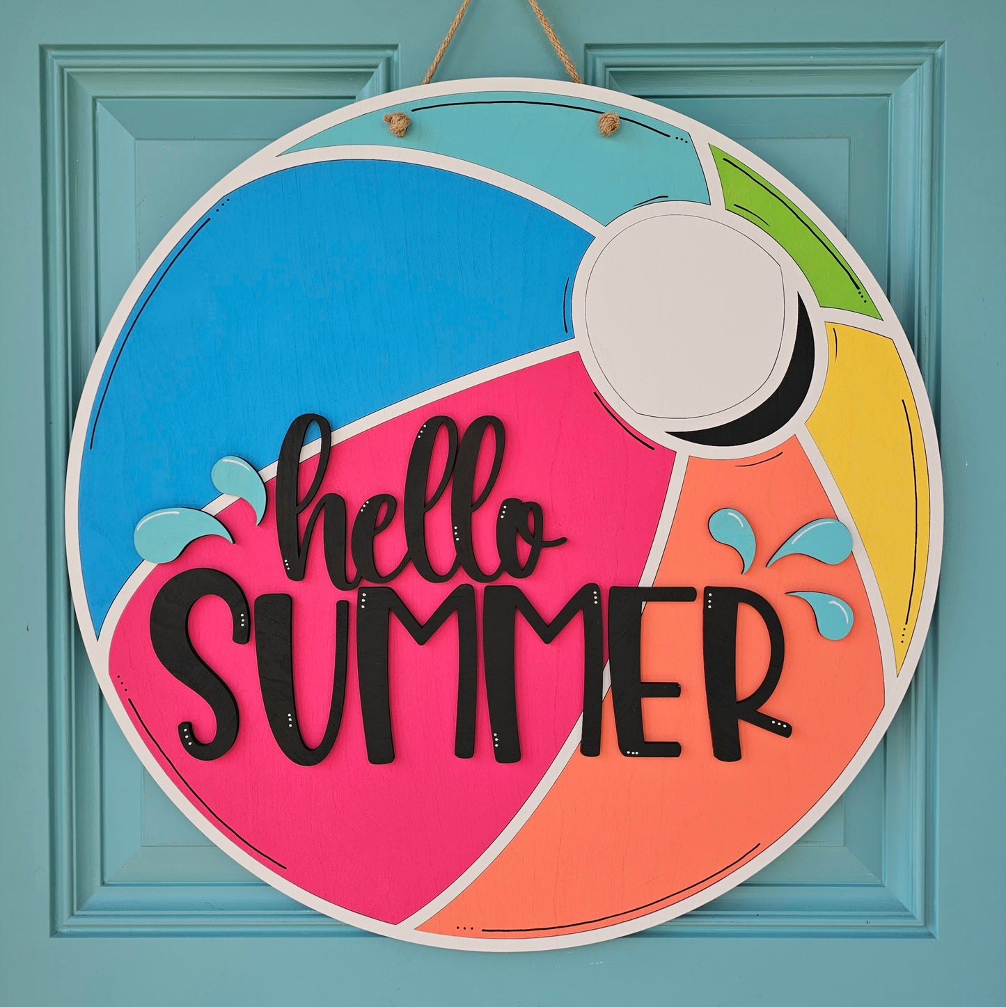 Summer Beachball Door Hanger