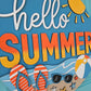 Hello Summer Sunny Beach Door Hanger