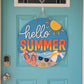 Hello Summer Sunny Beach Door Hanger