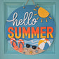 Hello Summer Sunny Beach Door Hanger