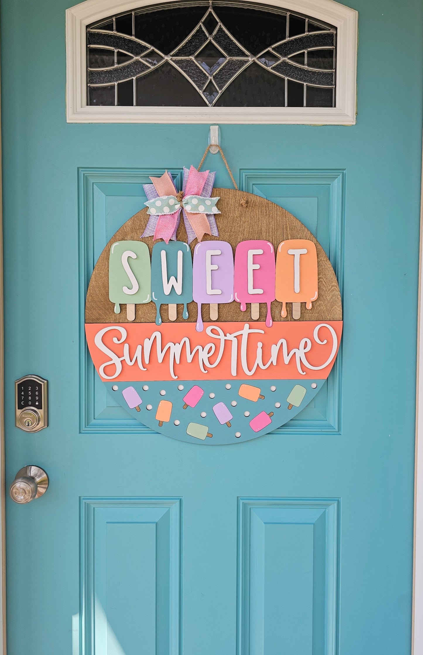 Sweet Summertime Popsicles Door Hanger