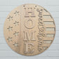 Patriotic Home Sweet Home Flag Door Hanger