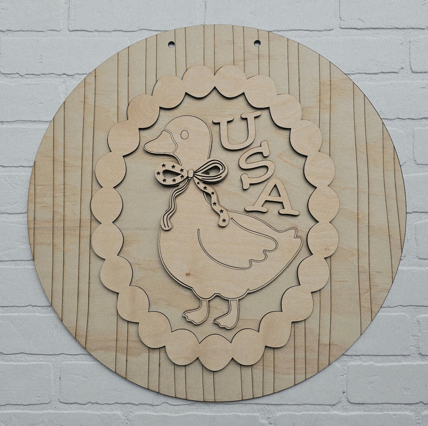 Patriotic Goose Door Hanger